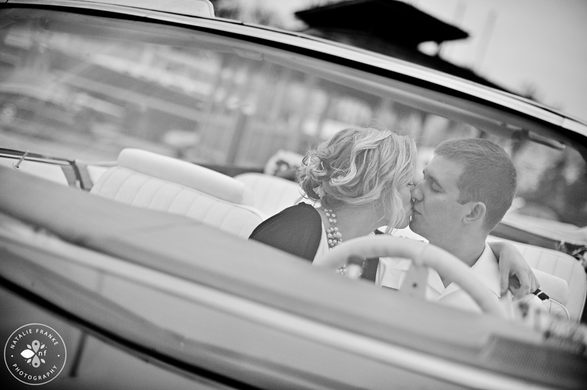 vintage car annapolis engagement shoot