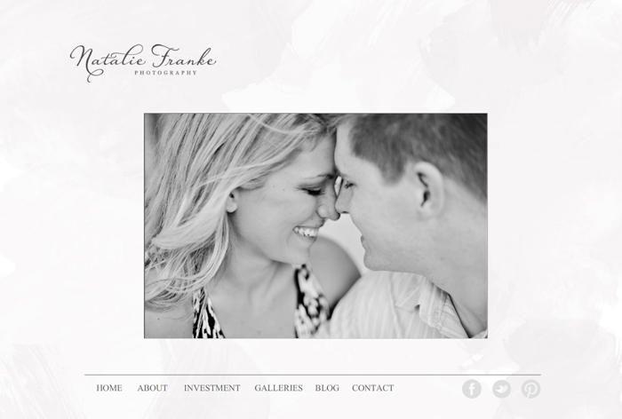 Natalie Franke Website Homepage